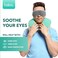 myhalos Heated Eye Mask For Dry Eyes - Microwave Activated Warm Eye Compress Treats BlepharitisStyes - Our Plush, Warm Compress for Eyes Includes a Adjustable StrapPouch For Your Dry Eye Mask - HM Mas