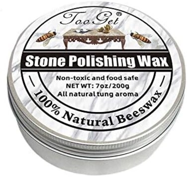 TooGet Stone Seasoning Beeswax Furniture PolishRestoration Care Beeswax, Fit for Marble Furniture, Ceramic Tiles, Stone Floor, Stone Walls, Stone Polish Protection - 7OZ.