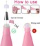 Jutoe 22pcs Piping Bags and Tips set,2 Reusable Silicone Pastry Bag with 14 Stainless Steel Nozzle Icing Tips Set, 3 Icing Smoother2 Couplers1Sealing clip for Baking Decorating Cake Tool (Pink.
