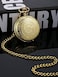 Pangda Vintage Pocket Watch Steel Men Watch with Chain for Fathers Day Xmas Present Daily Use.