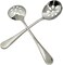 Goeielewe 2-Pack Soup Slotted Serving Spoon 7. 7-inch Stainless Steel Colander Spoon for Buffet, Dinner, Restaurants, Kichen (Slotted Spoon.