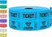 Tacticai 1000 Blue Raffle Tickets (, Double Roll, 2" X 2" Ticket For Events, Entry, Class Reward, FundraiserPrizes.