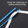 LAIRUILAI 10 Pieces Bodkin Threader Drawstring Threader Set, Including 2 Flexible Plastic Drawstring Threader, 2 Stainless Steel Sewing Loop Turner Hook, 2 Metal Tweezers, 1 Bag, 3 Flat Plastic Thread