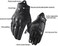 Harssidanzar GM028E Men's Full Finger Goat Leather Touch Screen Motorcycle Glove.