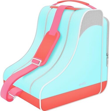 TOPOWN Roller Skates Bag for Men Inline Skate Bag for Women Premium Ice Skate Bag for Child/Adult Up to Size 12(US.