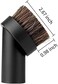 Lamoutor 2Pcs Soft Bristle Vacuum Brush Round Brush Vacuum Attachment Universal Vacuum Dust Brush for Most Vacuum Cleaners Accessories.