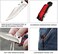 ALBATROSS 6-in-1 Camping Hiking Multi-Function Folding Pocket Knife with LED Light,Rope cutter,Glass Breaker,Fire Starter,Bottle Opener(Red.