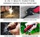 ALBATROSS 6-in-1 Camping Hiking Multi-Function Folding Pocket Knife with LED Light,Rope cutter,Glass Breaker,Fire Starter,Bottle Opener(Red.