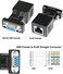 DTECH DB9 to RJ45 Serial Adapter RS232 Female to RJ-45 Female Ethernet Converter Compatible with Standard 9 Pin RS-232 Devices.