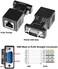 DTECH DB9 to RJ45 Serial Adapter RS232 Male to RJ-45 Female Ethernet Converter Compatible with Standard 9 Pin RS-232 Devices.