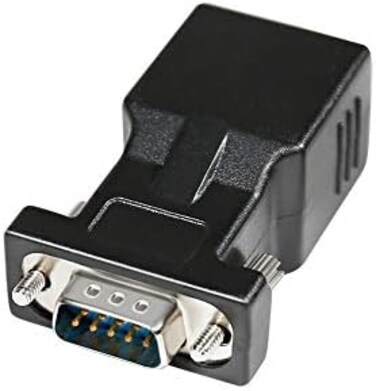 DTECH DB9 to RJ45 Serial Adapter RS232 Male to RJ-45 Female Ethernet Converter Compatible with Standard 9 Pin RS-232 Devices.