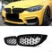شبكة أمامية كروم ماسية من SNA F32 لسيارات BMW الفئة الرابعة F32 F33 F36 (2014-2019) F82 F83 M4 F80 M3 (2015-2019) (شبكة أمامية ABS، طقم من قطعتين).