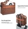 seyfocnia Herren Business Reise Aktentasche Leder Handgemachte Messenger Bag Laptop Tasche.