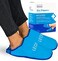 LEONNS Gel Ice Pack Slippers - Provides Hot and Cold Therapy for Foot Pain, Neuropathy Pain Relief for Feet, Gout Relief, Swollen Feet, Plantar Fasciitis and Heel Spurs- One Size Fits Most (Blue.