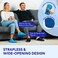 LEONNS Gel Ice Pack Slippers - Provides Hot and Cold Therapy for Foot Pain, Neuropathy Pain Relief for Feet, Gout Relief, Swollen Feet, Plantar Fasciitis and Heel Spurs- One Size Fits Most (Blue.