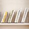 YAGELI Clear Acrylic Desk File Sorter Purse/Handbag Organizer Clutch Divider Mesh Folder Office Supplies Stand Bookshelf (3 Sections(2Pack-4Sections.