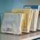 YAGELI Clear Acrylic Desk File Sorter Purse/Handbag Organizer Clutch Divider Mesh Folder Office Supplies Stand Bookshelf (3 Sections(2Pack-4Sections.