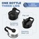 IRON FLASK Sports Water Bottle - 40 Oz, 3 Lids (Straw Lid, Leak Proof, Vacuum Insulated Stainless Steel, Double Walled, Thermo Mug, Metal Canteen.
