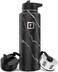 IRON FLASK Sports Water Bottle - 40 Oz, 3 Lids (Straw Lid, Leak Proof, Vacuum Insulated Stainless Steel, Double Walled, Thermo Mug, Metal Canteen.
