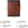 FALAN MULE Large Capacity Men's Wallet Purse Genuine Leather RFID Blocking Bifold Stylish Zipper Coin Pocket Wallet With 4 ID Window.