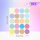 Zonon Vinyl Multicolour Polka Dots Circle Wall Stickers (240 Pieces,2in,20 Pastel Rainbow Colors.