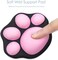 ProElife Cute Mouse Wrist Support Pad Cat Paw Pattern, Comfortable Soft Wrist Rest Hand Pillow Relief Hand&rsquo;s Pain with Non-Slip Rubber Base 4. 3 x 3. 7 Inches for Home, Office Computer Laptop (Black.