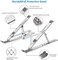 Leeboom Laptop Stand, Laptop Holder Riser Computer Stand, Adjustable Aluminum Foldable Portable Notebook Stand, Compatible with MacBook Air Pro, HP, Lenovo, Dell, More 10-15. 6&rdquo; Laptops and Tablets (S