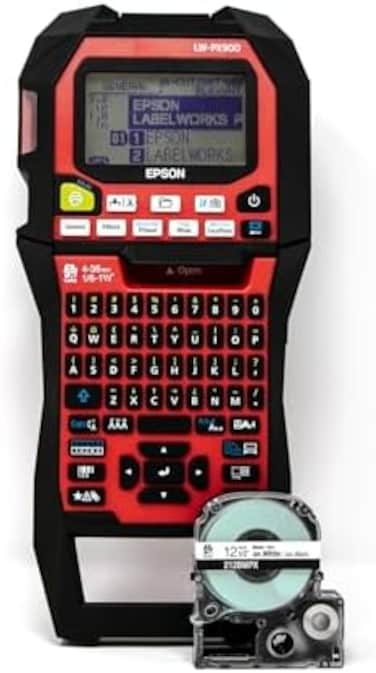 LABELWORKS Epson LW-PX900 Industrial Label Maker - Portable Handheld Label Printer Compatible with All Epson PX Tape Types.