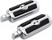 FATECIM Motorcycle Skull Foot Pegs Pedals Motorbike Foot Rests Highway Pegs for Harley Davidson (All YearsHonda Suzuki Yamaha Triumph (Chrome.