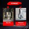 FATECIM Motorcycle Skull Foot Pegs Pedals Motorbike Foot Rests Highway Pegs for Harley Davidson (All YearsHonda Suzuki Yamaha Triumph (Chrome.