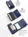 VULKIT Men's Credit Card Holder Credit Card Holder Leather RFID Wallet Pop Up Wallet with 3 Slots for CardsBanknotes&hellip;.