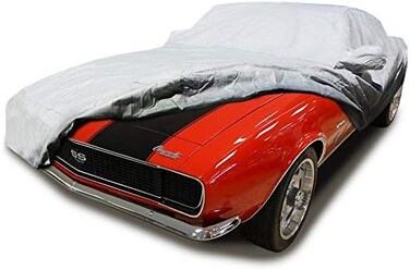 غطاء سيارة Ultra Shield مصمم خصيصًا لسيارات شيفروليه كامارو موديلات 1967 و1968 و1969، غطاء شديد التحمل مقاوم لجميع الأحوال الجوية.