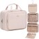 NISHEL Large Size Toiletry Bag for Women, Travel Essentials Organizer, Hanging Makeup Case for Accessories, Cosmetics, Toiletries.