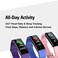 ZURURU Fitness Watch Tracker, Waterproof Activity Fitness Watches with Step Calorie Counter Pedometer for MenWomen (Black.