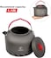 REDCAMP 1. 4L Outdoor Camping Kettle with Heat Exchanger, Aluminum Camp Tea Kettle with Carrying Bag, Compact Lightweight Coffee Pot.