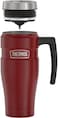 THERMOS Stainless King Vacuum-Insulated Travel Mug, 16 Ounce, Rustic Red.