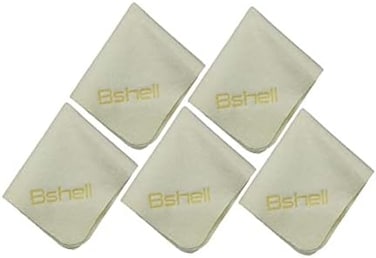 BSHELL Microfiber Cleaning Cloth, (5 Pack,7x6 inch,Cleaning Cloth for GlJewelry , Chamois Cloth for Car, Natural Chamois Car Drying Towel, Microfiber Cleaning Cloth for Electronics.