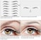 Maitys 12 Sheets 108 Pairs Hair Like Waterproof Eyebrow Tattoos Stickers Temporary Eyebrow Tattoos Instant Transfer Brows Peel off Fake Eyebrow Sticker Authentic Eyebrow for Women(Simple Style.
