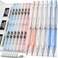 Nicpro 23PCS Pastel Mechanical Pencil 0. 50. 7 mm with Case for School, with 12 tubes HB Lead Refills, 3 Erasers, 9 Eraser Refills For Student Writing, Drawing, Sketching, BluePinkWhite Colors.