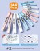 Nicpro 23PCS Pastel Mechanical Pencil 0. 50. 7 mm with Case for School, with 12 tubes HB Lead Refills, 3 Erasers, 9 Eraser Refills For Student Writing, Drawing, Sketching, BluePinkWhite Colors.