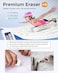 Nicpro 23PCS Pastel Mechanical Pencil 0. 50. 7 mm with Case for School, with 12 tubes HB Lead Refills, 3 Erasers, 9 Eraser Refills For Student Writing, Drawing, Sketching, BluePinkWhite Colors.