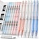 Nicpro 23PCS Pastel Mechanical Pencil 0. 50. 7 mm with Case for School, with 12 tubes HB Lead Refills, 3 Erasers, 9 Eraser Refills For Student Writing, Drawing, Sketching, BluePinkWhite Colors.