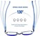 FEIVSN 3-Pack Rimless Reading Glasses For Women, Lightweight Spring Hinge Readers, Classic Elegant Artistic Eyeglasses UV 400.