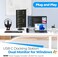 4URPC USB C Docking Station Dual Monitor, Dual HDMI USB C Dock, Laptop Docking Station with 2 HDMI Ports, VGA, 65W Power Adapter,6 USB, Ethernet, SD/TF, Audio/Mic for Dell/Hp/Surface Pro.