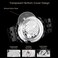 A ALPS Men&rsquo;s Watch Black Mechanical Stainless Steel Skeleton Waterproof Automatic Self-Winding Roman Numerals Diamond Dial Wrist Watch.