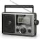 Greadio Portable Shortwave Radio with Best Reception,AM FM Transistor,LCD Display,Time Setting,Battery Operated by 4 D Cell Batteries or AC Power,Big Speaker,Earphone Jack for Gift,Elder,Home.