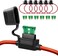 Qizpcer 6 Pack Inline Fuse Holde (12 AWG.