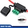 Qizpcer 6 Pack Inline Fuse Holde (12 AWG.