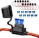 Qizpcer 14 AWG Inline Fuse Holder - 12V-DC ATC/ATO 14 Gauge Fuse Holder for 15A Blade Fuse (10 Pack.