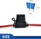 Qizpcer 14 AWG Inline Fuse Holder - 12V-DC ATC/ATO 14 Gauge Fuse Holder for 15A Blade Fuse (10 Pack.